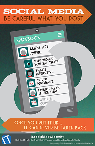 keep your digital footprint clean on social media footprint flyer