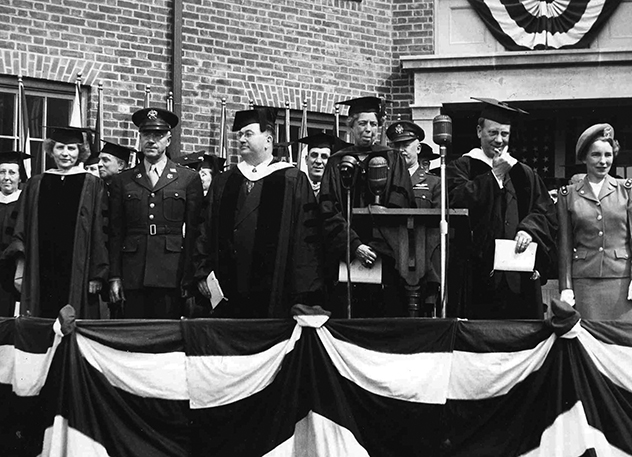 Eleanor Roosevelt speaks at Adelphi - May 1944