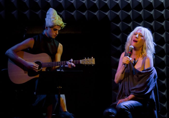 Justin Vivian Bond, with guitarist Nath Ann Carrera performing live at Joe's Pub.