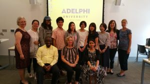 Students and professors from Japan and Adelphi