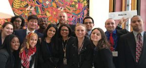 students at the United Nations