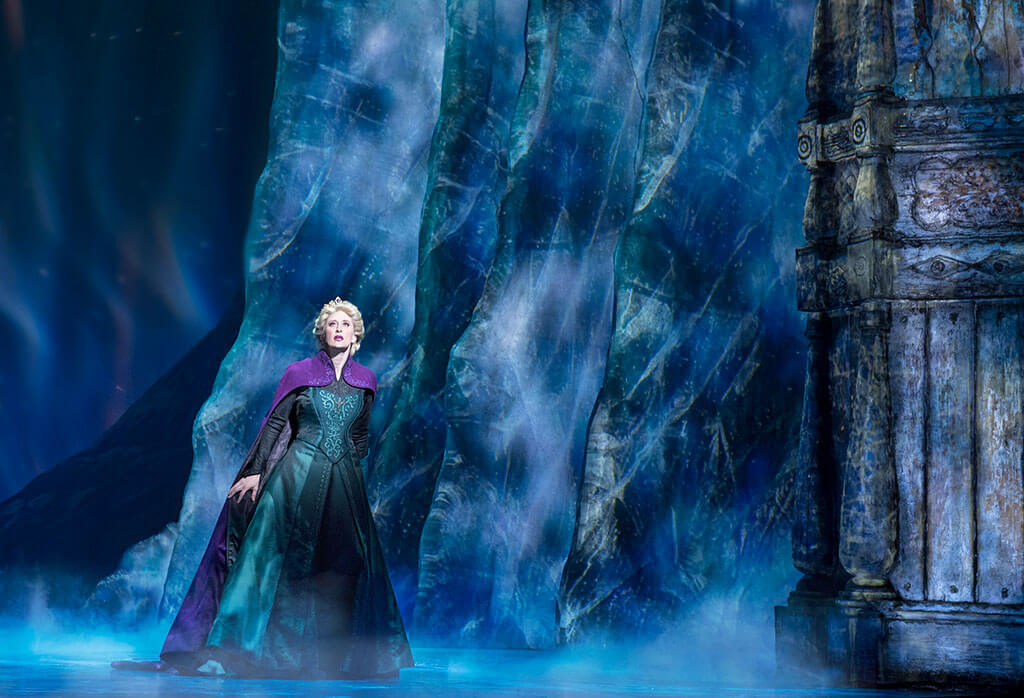 Caissie Levy as Elsa in FROZEN on Broadway