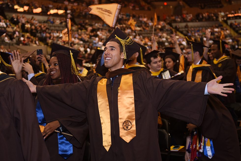 More than 1,700 Graduating Students March in Adelphi's 122nd Commencement