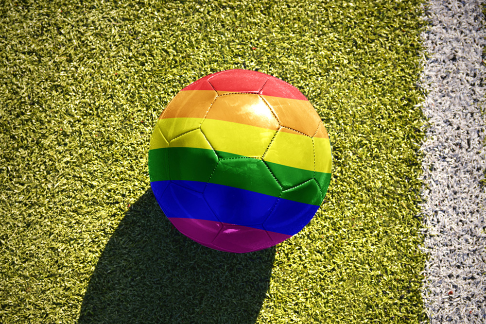 Rainbow Soccer Ball