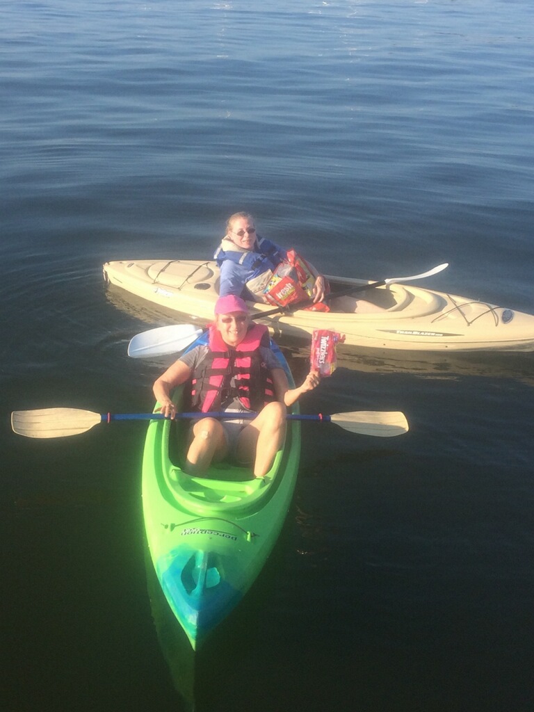 theresa woods in kayak