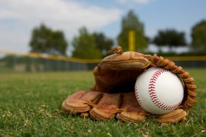 baseball and mitt