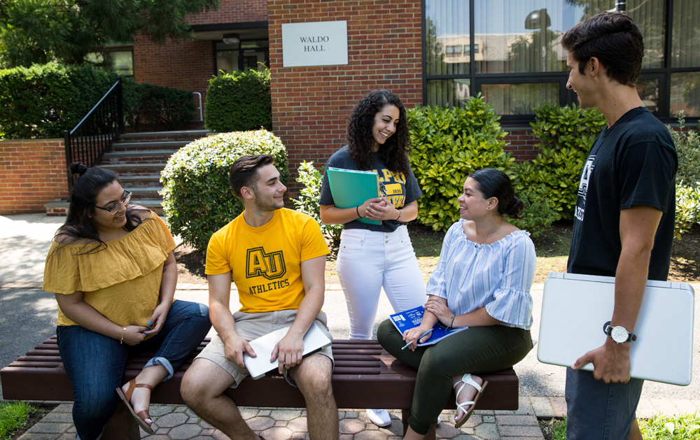 Students Talking on Campus