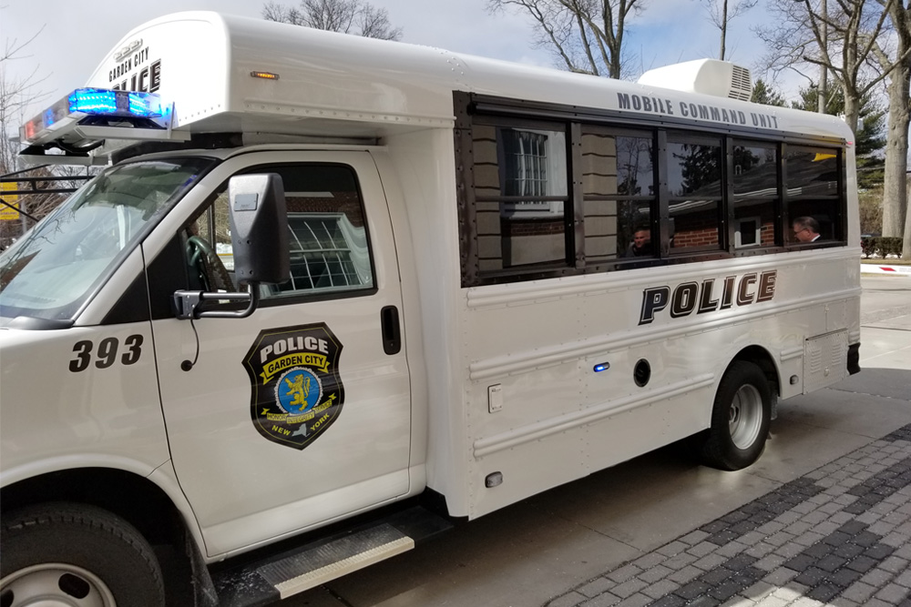 Garden City Police Department Shuttle Bus