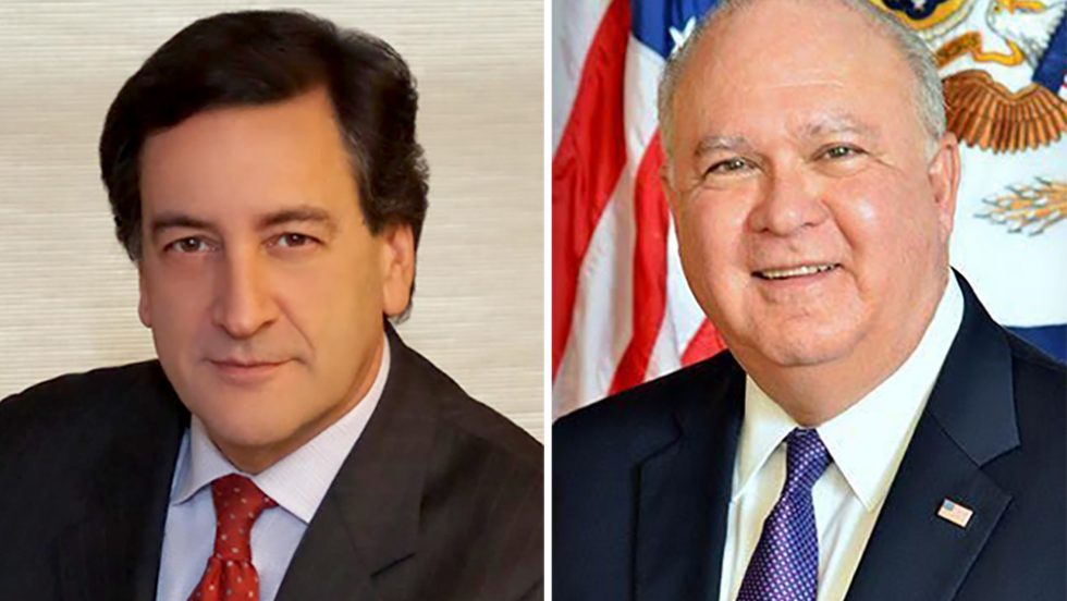 Charles Fuschillo '83 (left) and Joseph Westphal '70, PhD (right)
