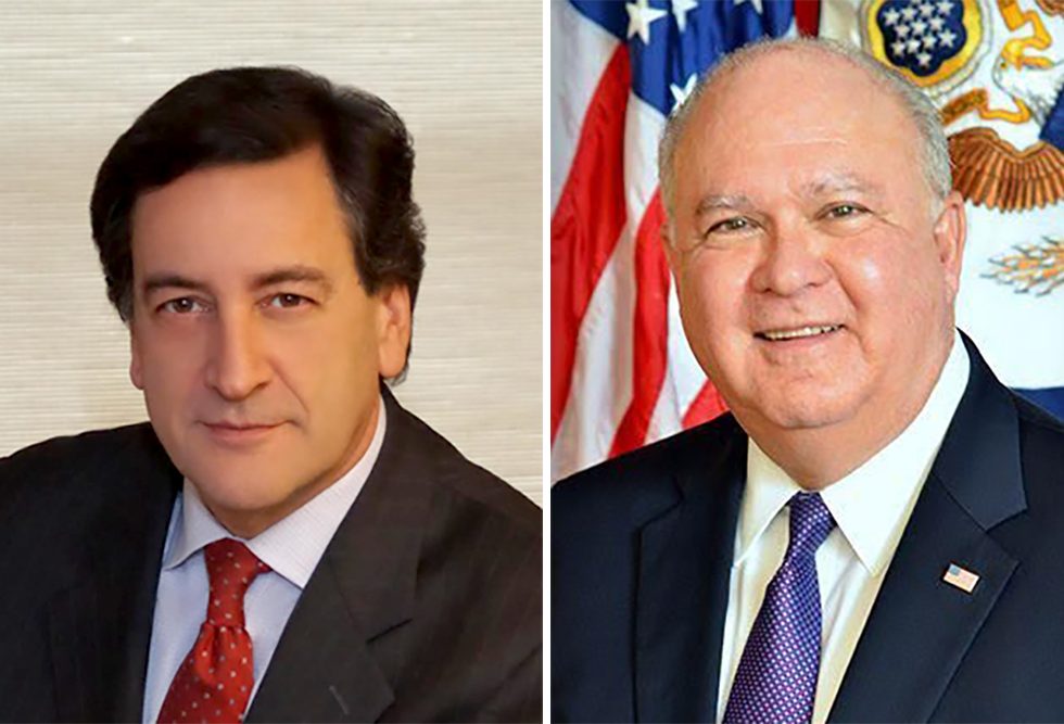 Charles Fuschillo '83 (left) and Joseph Westphal '70, PhD (right)
