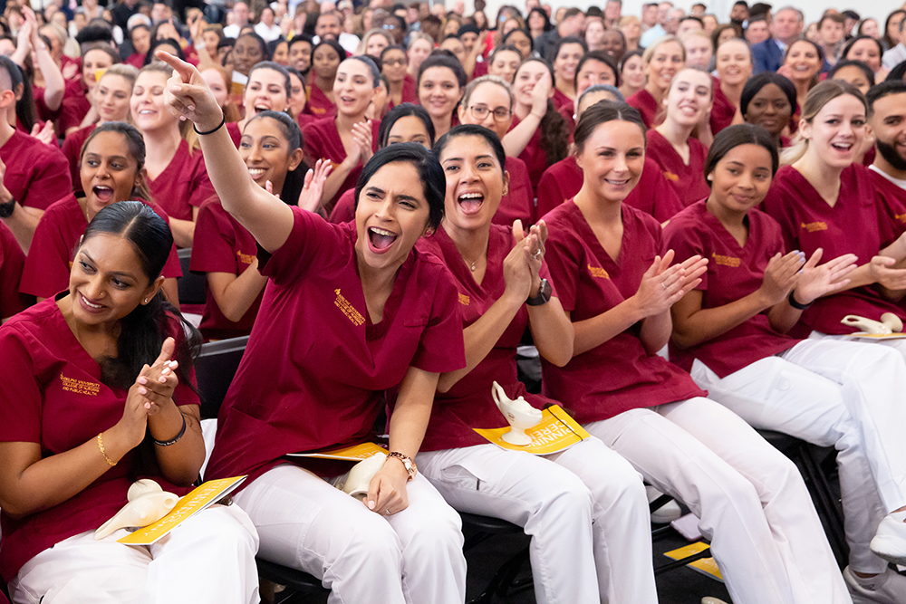 Nursing Students Cheering