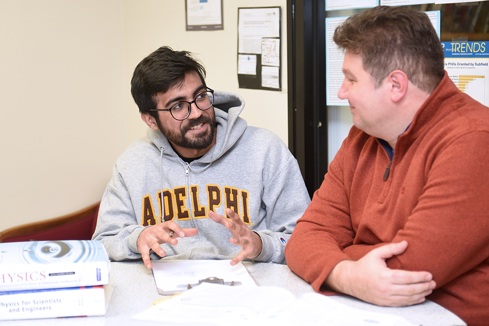 Matthew Wright, PhD with a student