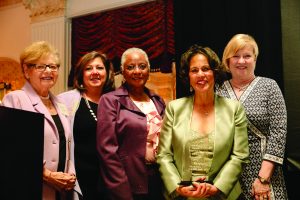 group of women standing together