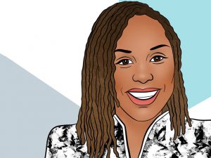 Drawing of Malika Grayson