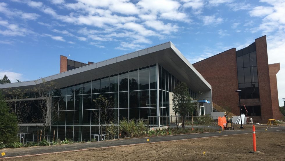 The west side of the updated Ruth S. Harley University Center.