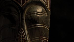 A tribal African mask