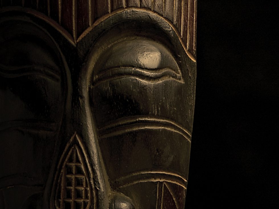 A tribal African mask
