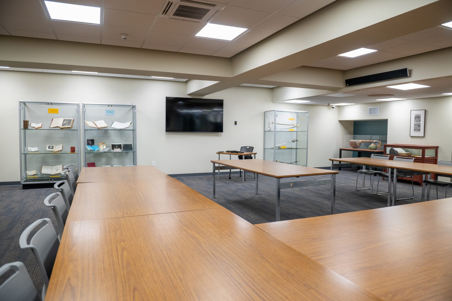 Access rare materials and archives in the Reading Room on floor 5S of Swirbul Library, available by appointment.