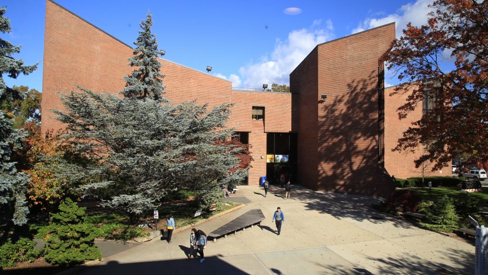 A view of the Ruth S. Harley University Center.