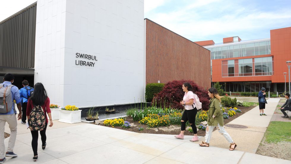 Adelphi's Swirbul Library exterior