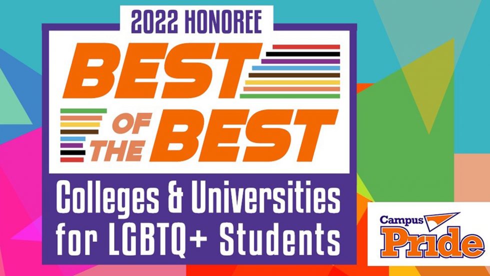 2022 Honoree: Best of the Best Colleges and Universities for LGBTQ+ Students by Campus Pride Index