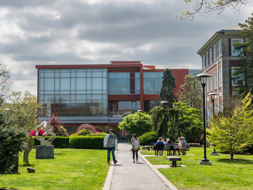 Adelphi campus showing the Nexus building