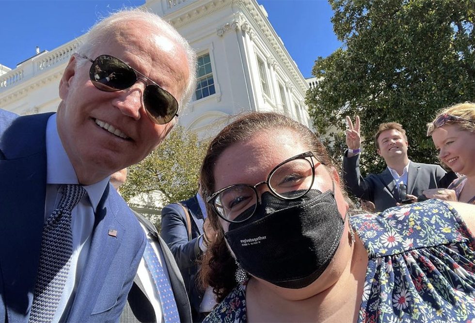 Joe Biden and Ladau