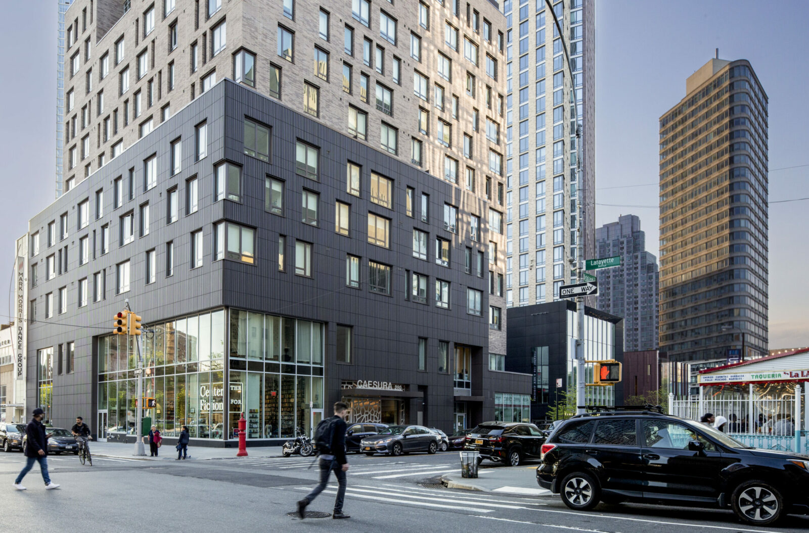 Highrise building - Center for Fiction in downtown Brooklyn.