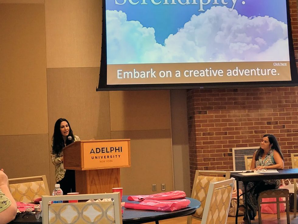 Kimberly Newman and Angela M. Papalia of Adelphi Breast Cancer Program