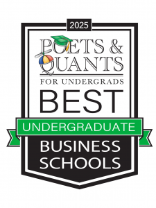 Poets & Quants for Undergrads 2025 badge featuring the text ‘Best Undergraduate Business Schools’