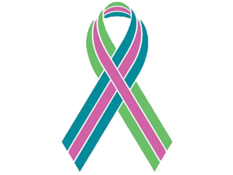 Pink, Blue, Green Ribbon