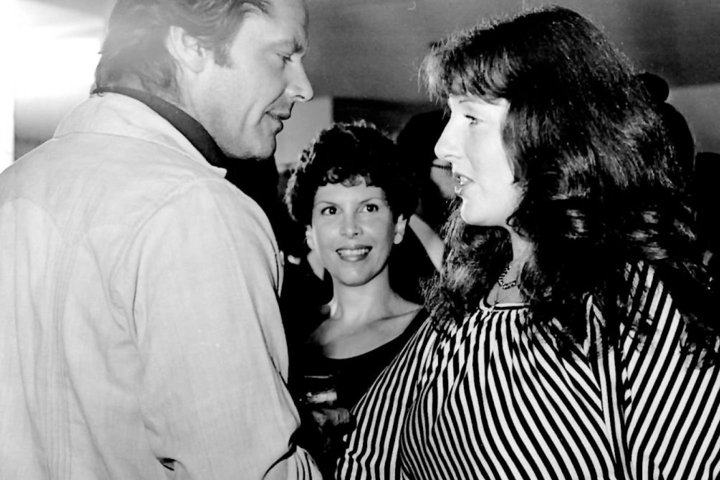 Actor Jack Nicholson with Karen Grossman at the Student Academy Awards party.