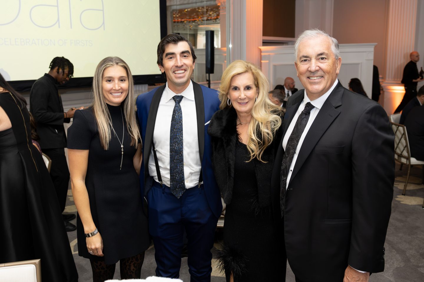 President Michael Balboni ’81, JD, with his wife, Stephanie, daughter Julia and son Nicholas.