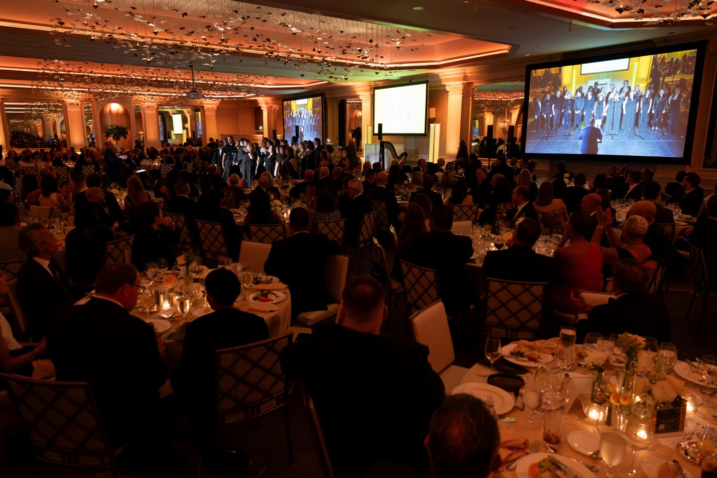 Guests fill the ballroom for the 2026 Adelphi University Gala, A Celebration of Firsts.